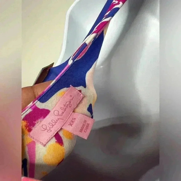 NWT Lily Pulitzer Sloane Midi Dress Catch and Release Size XXS - Picture 8 of 8